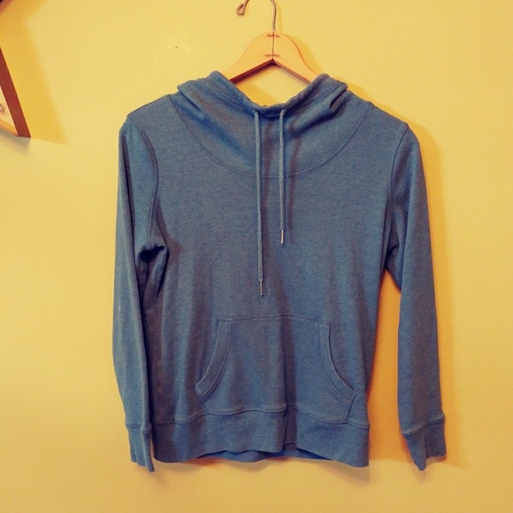 Tops - HIGH NECK HOODED SWEATSHIRT